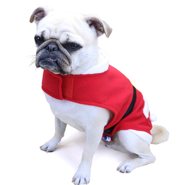 Shiny Velvet Pet Christmas Coat for Festive Comfort