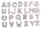 Crystal Slider Letters 10mm - Silver